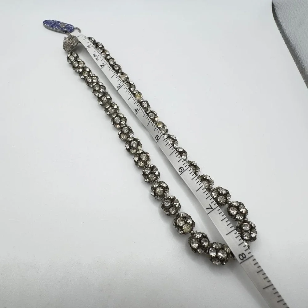 Vintage Rhinestone Necklace Disco Ball Style 16